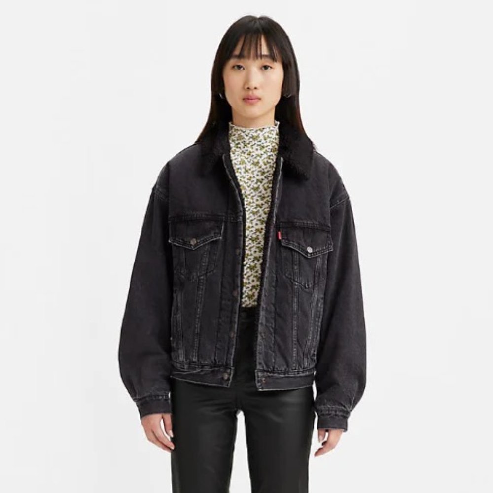 Levi's '90s High Pile Fleece Lined Denim Trucker Jacket